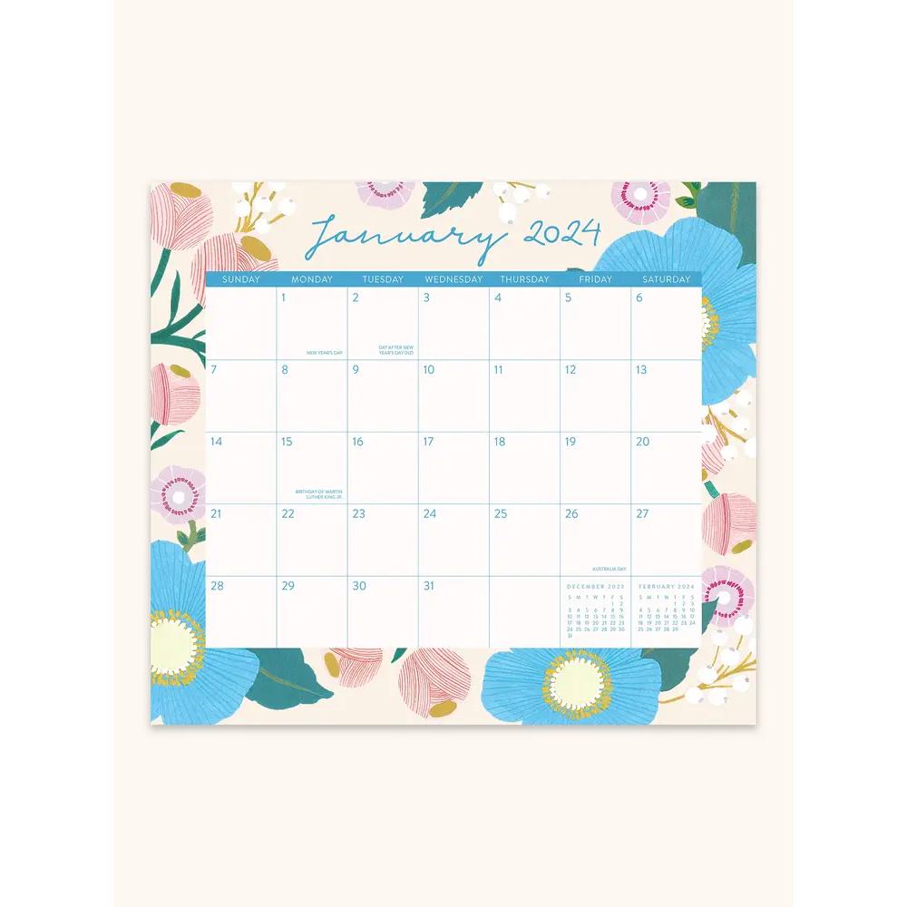 2024 Orange Circle Monthly Pads Bella Flora